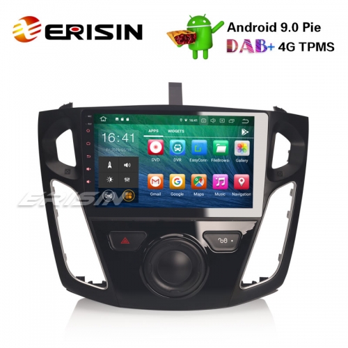Erisin ES7995F 9" Octa-Core Android 9.0 Car Stereo GPS Sat Nav DAB+ DVR WiFi OBD DTV FORD Focus