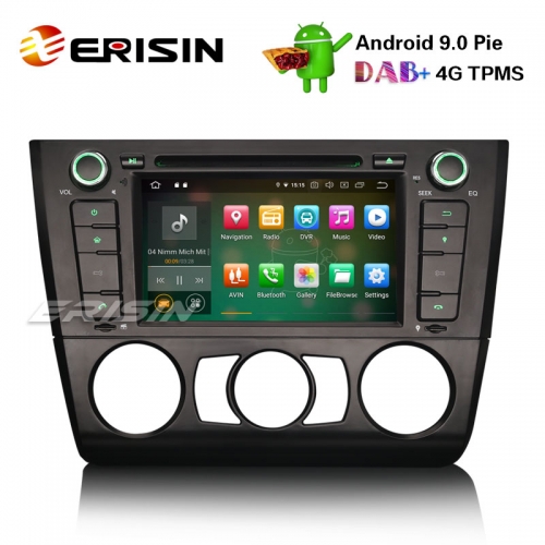Erisin ES7940B 7" Car Stereo Android 9.0 DAB+ GPS CD BT Satnav BMW 1 Serie E81 Hatchback E82 E88