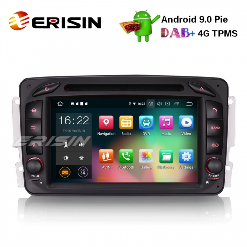 Erisin ES7963C Android 9.0 Car Stereo GPS DAB+BT CD Mercedes Benz C/CLK/G Class W203 Vito Viano
