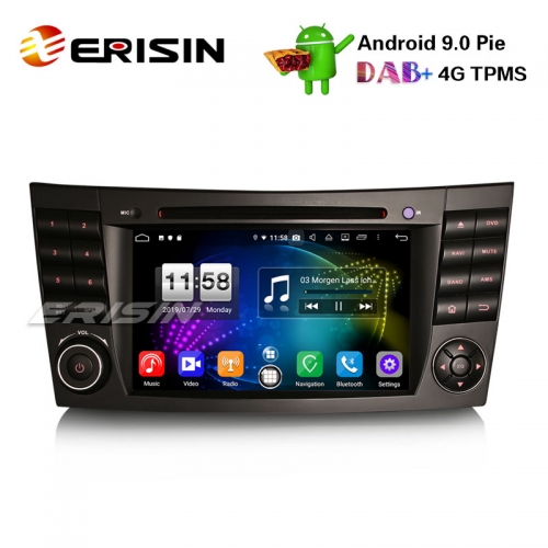 Erisin ES7710E 7" Android 9.0 DAB+ Wifi Autoradio GPS DVD 4G for Mercedes Benz E/CLS/G Klasse W211 W219