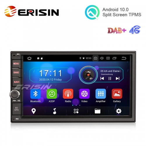 Erisin ES5970U 7" Android 10.0 Universal 2 Din Car Radio GPS DAB+ 4G TPMS Carplay+
