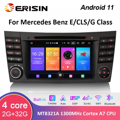 ES2780E 7" DSP Wireless CarPlay Android 11.0 AutoRadio For Mercedes Benz CLS Class W219 G-Class W463 E-Class W211